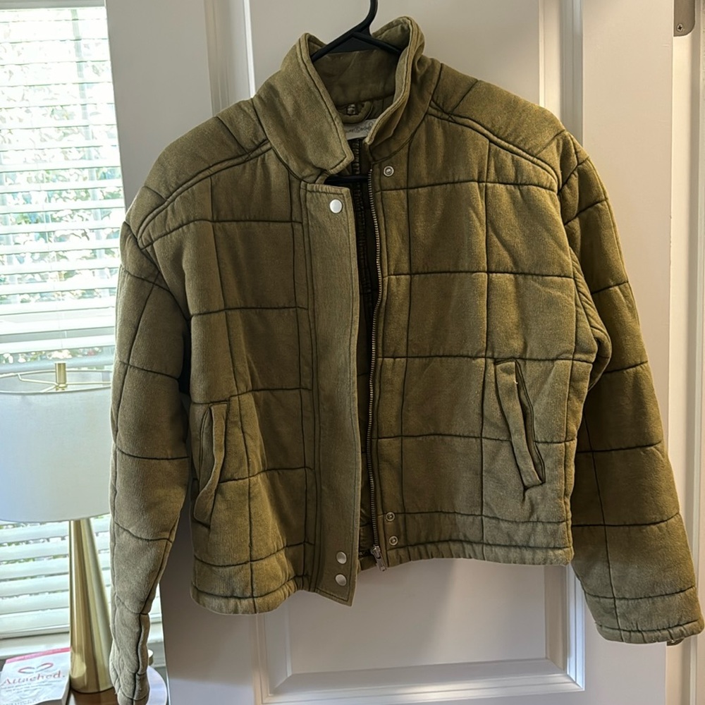 Treasure & Bond Quilted Bomber